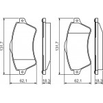 Bosch Σετ τακάκια, Δισκόφρενα - 0 986 424 721