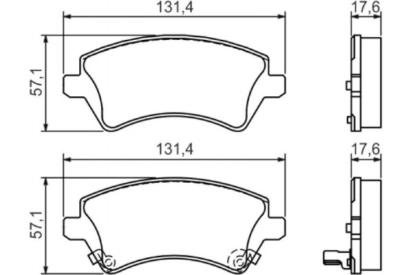 Bosch Σετ τακάκια, Δισκόφρενα - 0 986 424 735