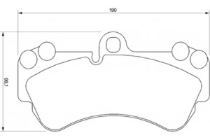Bosch Σετ τακάκια, Δισκόφρενα - 0 986 424 740