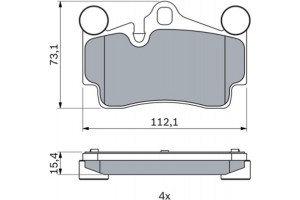 Bosch Σετ τακάκια, Δισκόφρενα - 0 986 424 741