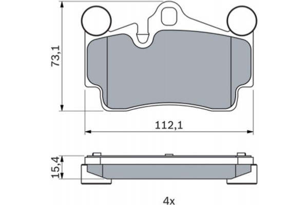Bosch Σετ τακάκια, Δισκόφρενα - 0 986 424 741