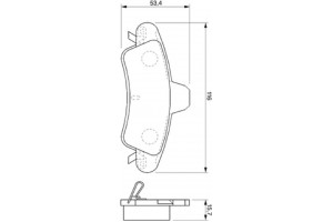 Bosch Σετ τακάκια, Δισκόφρενα - 0 986 424 744