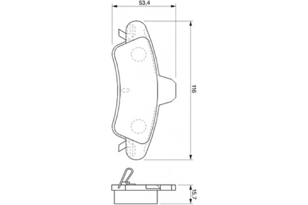 Bosch Σετ τακάκια, Δισκόφρενα - 0 986 424 744