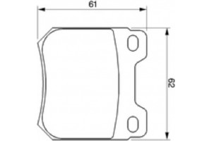 Bosch Σετ τακάκια, Δισκόφρενα - 0 986 424 754