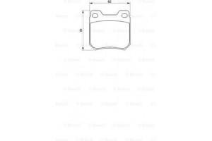 Bosch Σετ τακάκια, Δισκόφρενα - 0 986 424 754