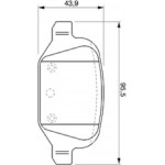 Bosch Σετ τακάκια, Δισκόφρενα - 0 986 424 756