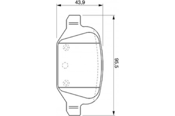 Bosch Σετ τακάκια, Δισκόφρενα - 0 986 424 756