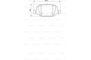 Bosch Σετ τακάκια, Δισκόφρενα - 0 986 424 756