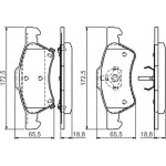 Bosch Σετ τακάκια, Δισκόφρενα - 0 986 424 765