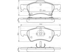 Bosch Σετ τακάκια, Δισκόφρενα - 0 986 424 765