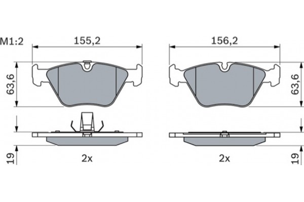 Bosch Σετ τακάκια, Δισκόφρενα - 0 986 424 767