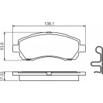 Bosch Σετ τακάκια, Δισκόφρενα - 0 986 424 770