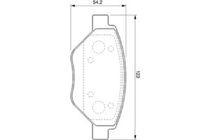 Bosch Σετ τακάκια, Δισκόφρενα - 0 986 424 774