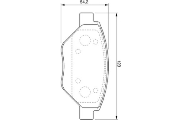 Bosch Σετ τακάκια, Δισκόφρενα - 0 986 424 774