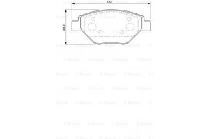 Bosch Σετ τακάκια, Δισκόφρενα - 0 986 424 774