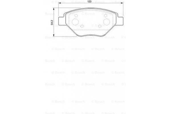 Bosch Σετ τακάκια, Δισκόφρενα - 0 986 424 774