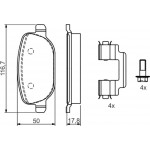 Bosch Σετ τακάκια, Δισκόφρενα - 0 986 424 775