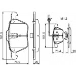 Bosch Σετ τακάκια, Δισκόφρενα - 0 986 424 777