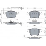 Bosch Σετ τακάκια, Δισκόφρενα - 0 986 424 780