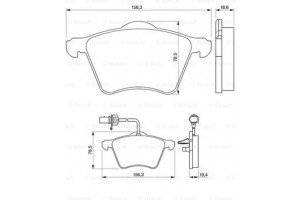 Bosch Σετ τακάκια, Δισκόφρενα - 0 986 424 780