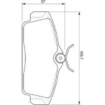 Bosch Σετ τακάκια, Δισκόφρενα - 0 986 424 781