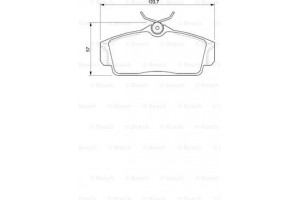 Bosch Σετ τακάκια, Δισκόφρενα - 0 986 424 781