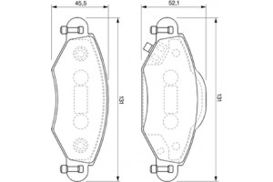 Bosch Σετ τακάκια, Δισκόφρενα - 0 986 424 788