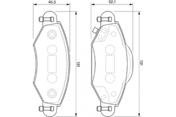 Bosch Σετ τακάκια, Δισκόφρενα - 0 986 424 788