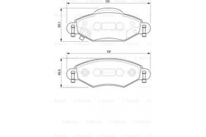 Bosch Σετ τακάκια, Δισκόφρενα - 0 986 424 788