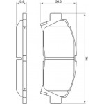 Bosch Σετ τακάκια, Δισκόφρενα - 0 986 424 799