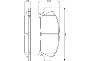 Bosch Σετ τακάκια, Δισκόφρενα - 0 986 424 799