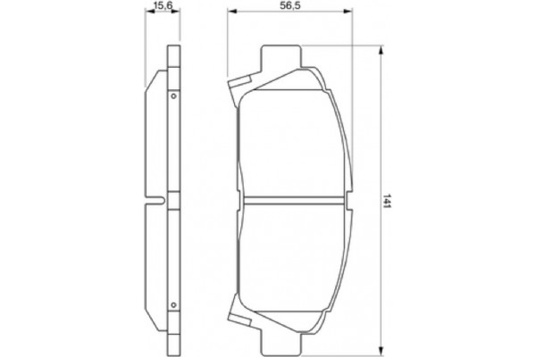 Bosch Σετ τακάκια, Δισκόφρενα - 0 986 424 799