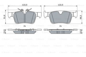 Bosch Σετ τακάκια, Δισκόφρενα - 0 986 424 802