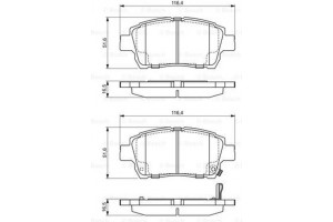 Bosch Σετ τακάκια, Δισκόφρενα - 0 986 424 803