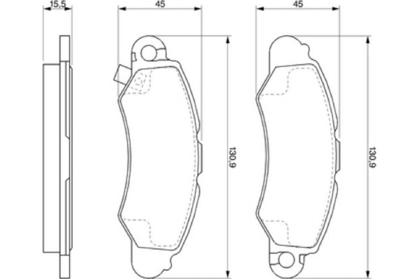 Bosch Σετ τακάκια, Δισκόφρενα - 0 986 424 804