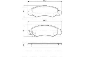 Bosch Σετ τακάκια, Δισκόφρενα - 0 986 424 804
