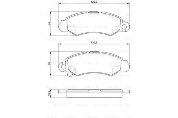 Bosch Σετ τακάκια, Δισκόφρενα - 0 986 424 804