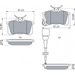 Bosch Σετ τακάκια, Δισκόφρενα - 0 986 424 813