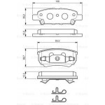 Bosch Σετ τακάκια, Δισκόφρενα - 0 986 424 814