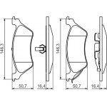 Bosch Σετ τακάκια, Δισκόφρενα - 0 986 424 816