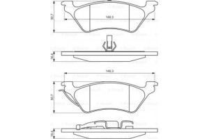 Bosch Σετ τακάκια, Δισκόφρενα - 0 986 424 816