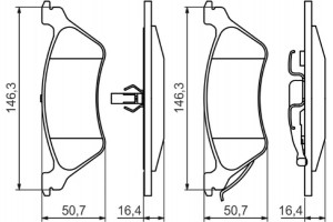 Bosch Σετ τακάκια, Δισκόφρενα - 0 986 424 816