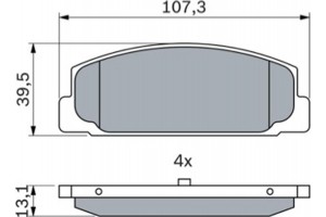 Bosch Σετ τακάκια, Δισκόφρενα - 0 986 424 817