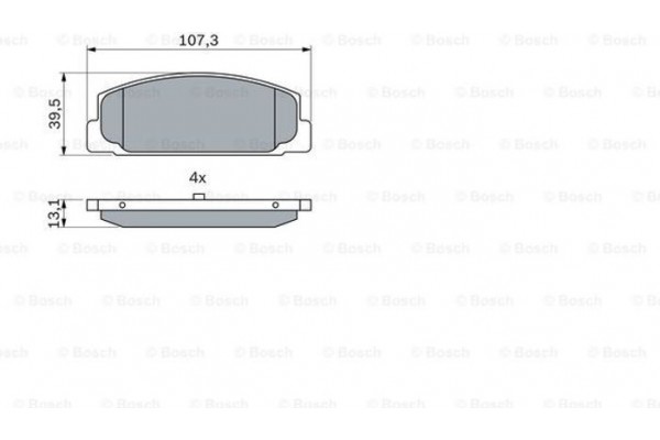 Bosch Σετ τακάκια, Δισκόφρενα - 0 986 424 817