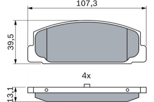 Bosch Σετ τακάκια, Δισκόφρενα - 0 986 424 817 Bosch Σετ τακάκια, Δισκόφρενα - 0 986 424 817
