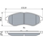Bosch Σετ τακάκια, Δισκόφρενα - 0 986 424 818