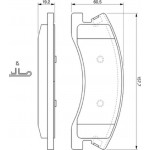 Bosch Σετ τακάκια, Δισκόφρενα - 0 986 424 823