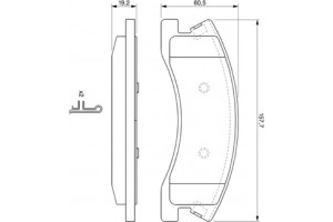 Bosch Σετ τακάκια, Δισκόφρενα - 0 986 424 823
