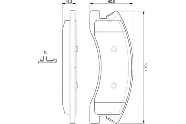 Bosch Σετ τακάκια, Δισκόφρενα - 0 986 424 823