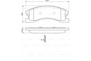 Bosch Σετ τακάκια, Δισκόφρενα - 0 986 424 823